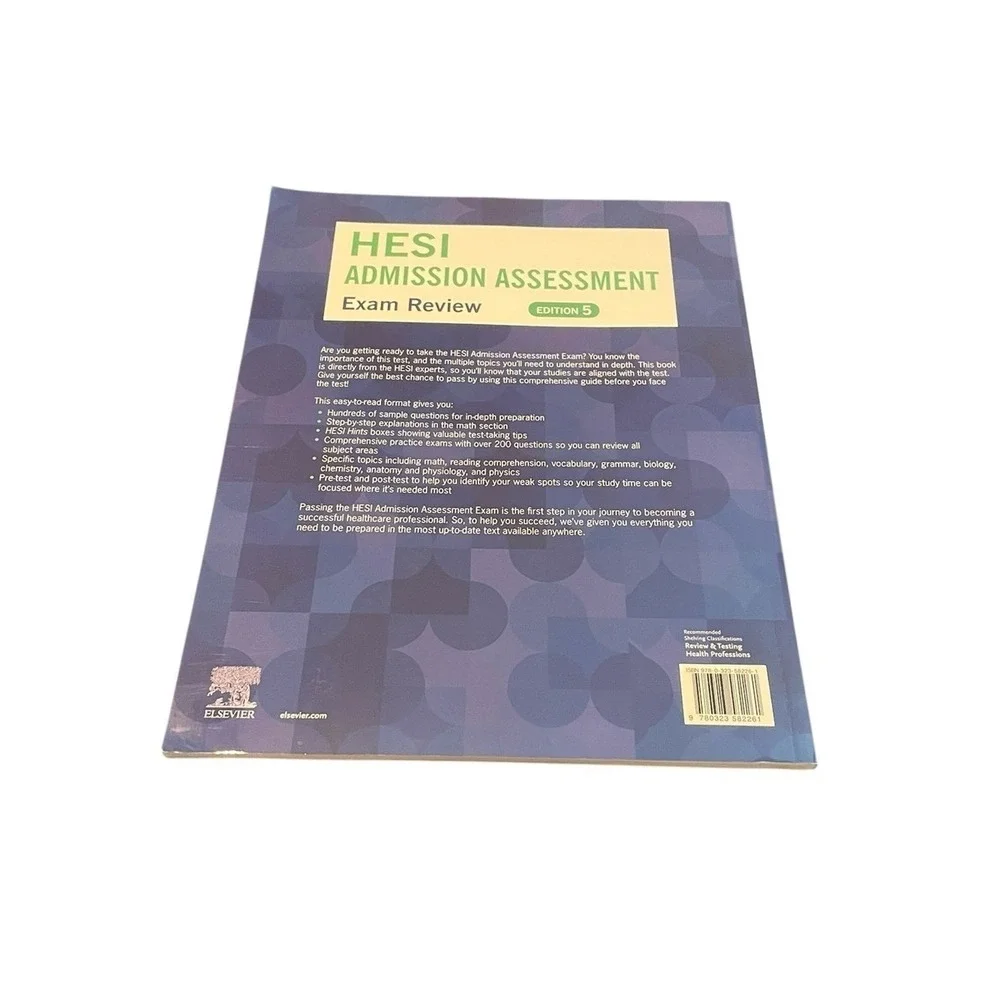 HESI Admission Assessment Exam Review 5th Edition Elsevier Evolve NO ACCESS CODE